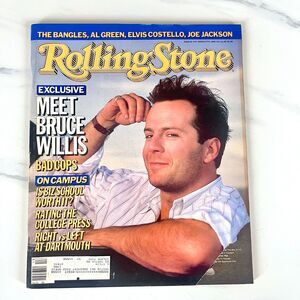 Bruce Willis - Vintage 80's Rolling Stone Magazine 1986- Issue #470